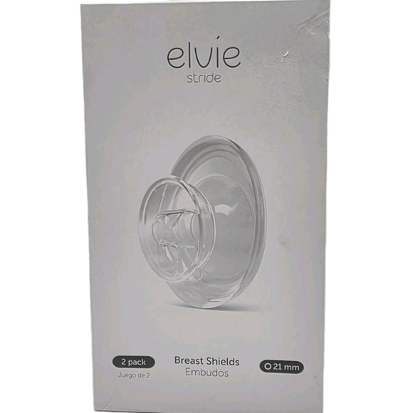 Elvie Stride Pump Clear Breast Shields Size 28mm 2 Pack BPA NEW Breast Feeding - Picture 1 of 7